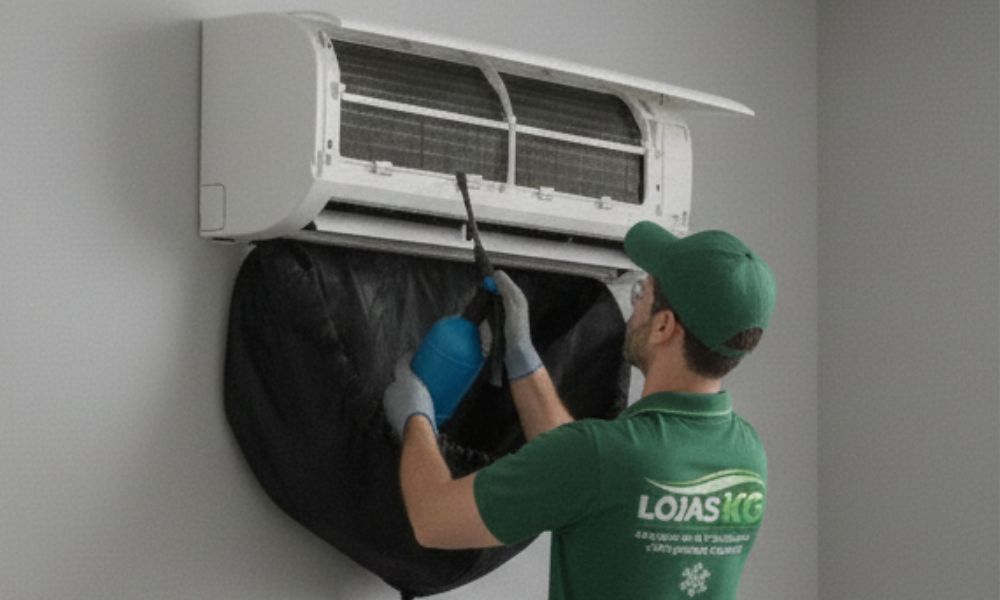 Limpeza e higienização de ar-condicionado